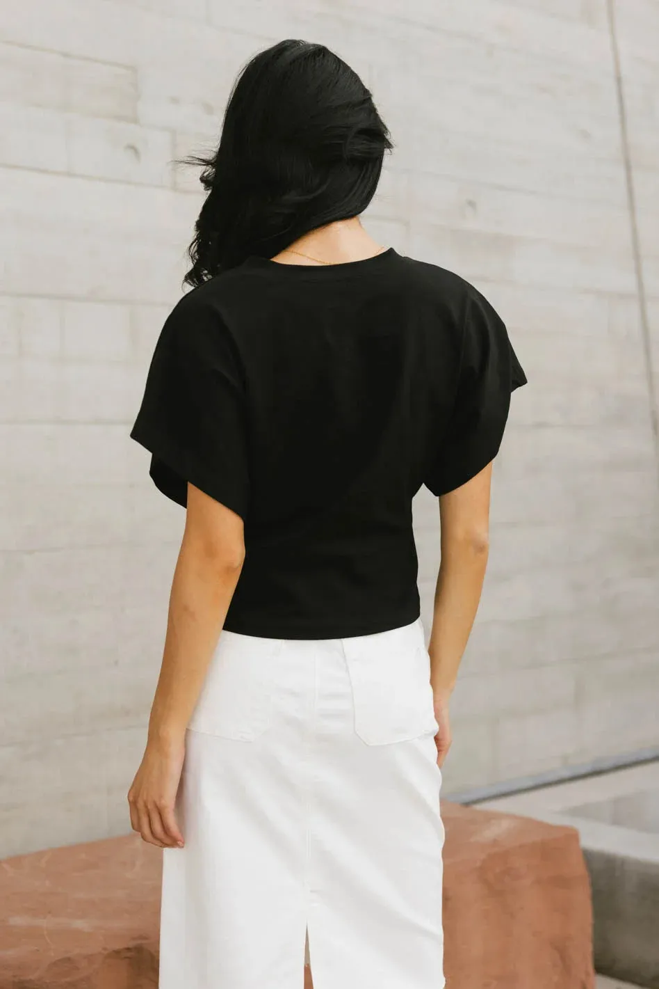 Teagan Basic Tee in Black - FINAL SALE sold by bohme product image thumbnail 4