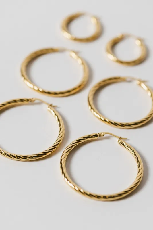 Hannah Hoop Earring Set - FINAL SALE sold by bohme