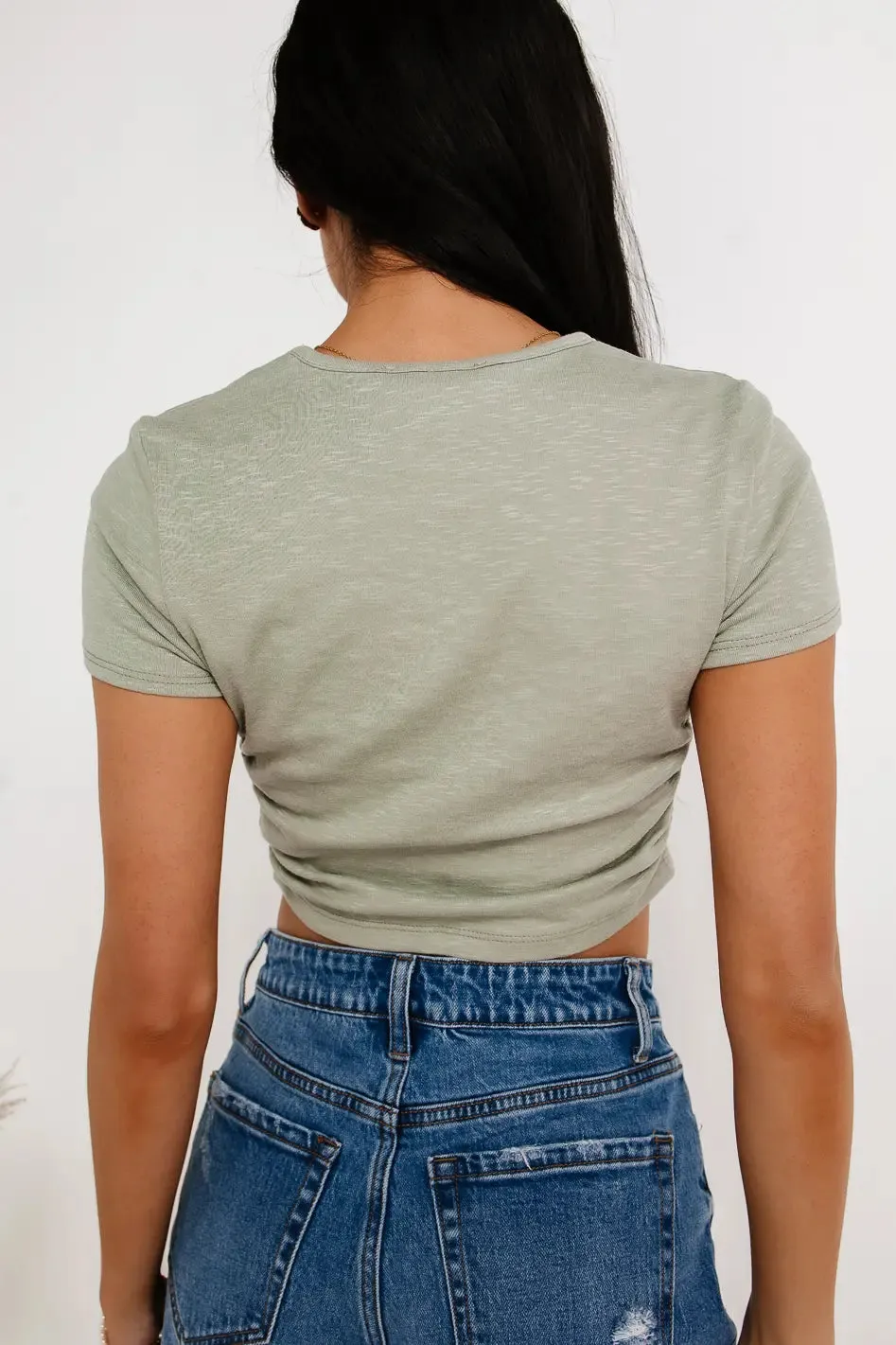 Zia Top in Sage - FINAL SALE sold by bohme product image thumbnail 3