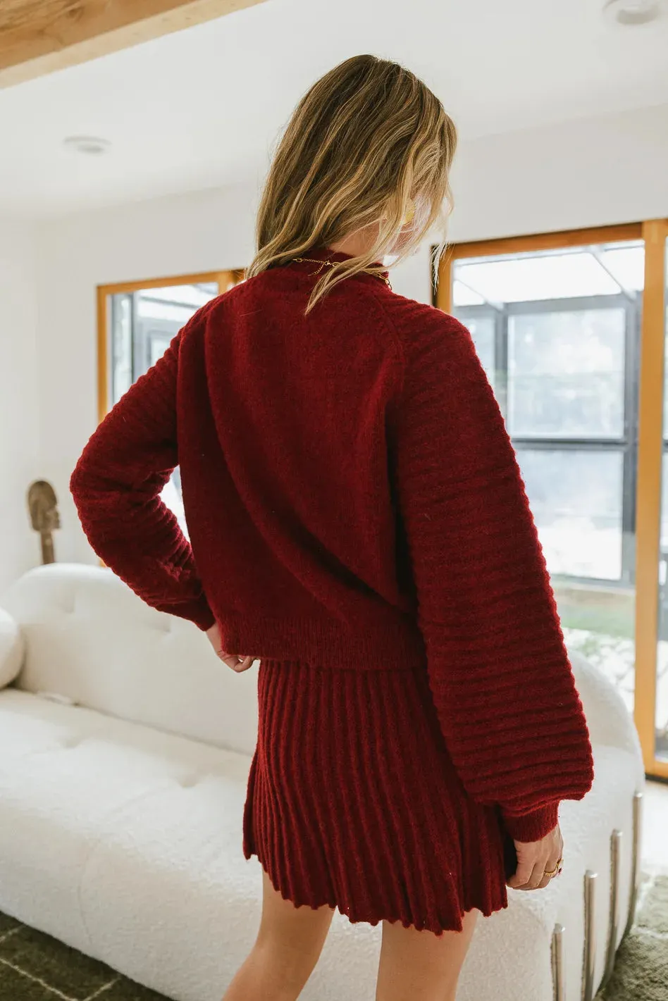 Lloyd Cozy Sweater in Red sold by bohme product image thumbnail 4