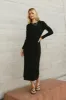Hollis Ribbed Dress in Black - FINAL SALE sold by bohme