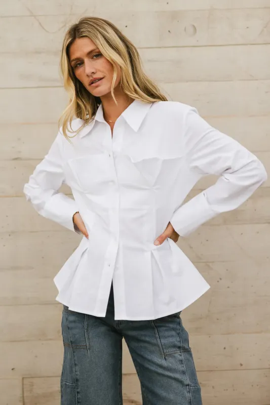 Valerie Corseted Button Up - FINAL SALE sold by bohme