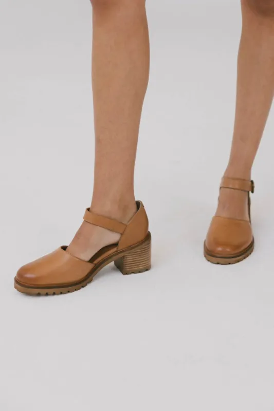Seychelles Lock and Key Heel in Tan sold by bohme