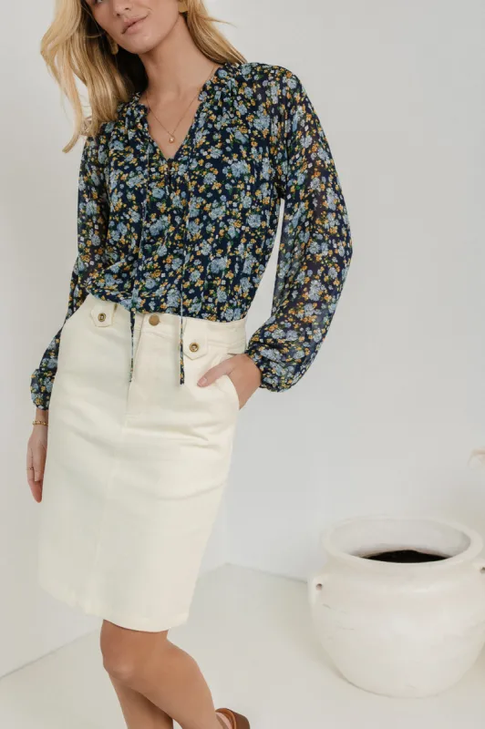 Andie Skirt in Cream - FINAL SALE sold by bohme