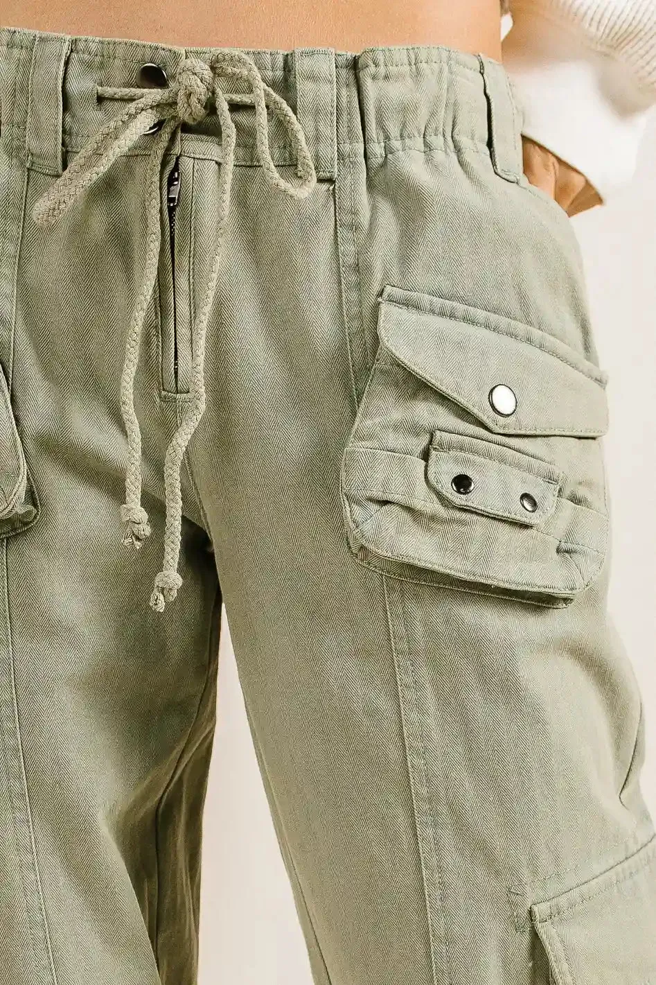 Hailey Cargo Pants in Olive - FINAL SALE sold by bohme product image thumbnail 4