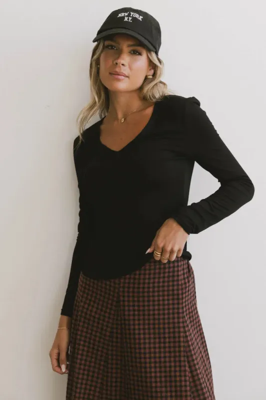 Iris Basic Top in Black - FINAL SALE sold by bohme