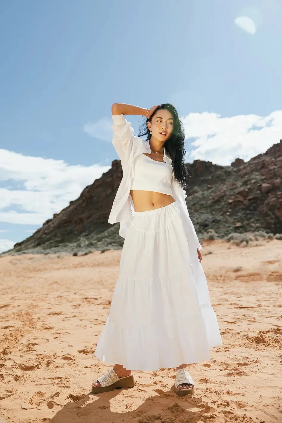 Kaya Floral Lace Button Up - FINAL SALE sold by bohme product image thumbnail 5