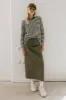 Rylie Denim Maxi Skirt in Olive - FINAL SALE sold by bohme