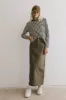 Rylie Denim Maxi Skirt in Olive - FINAL SALE sold by bohme