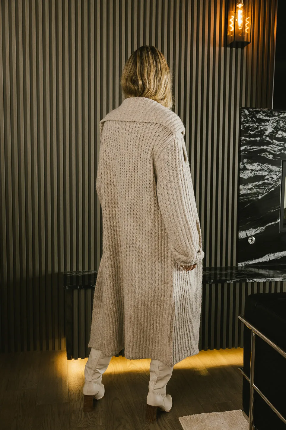 Emily Long Cardigan in Beige sold by bohme product image thumbnail 5