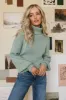Shea Turtleneck Sweater in Green - FINAL SALE sold by bohme