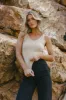 Sena Ribbed Tank in Nude sold by bohme
