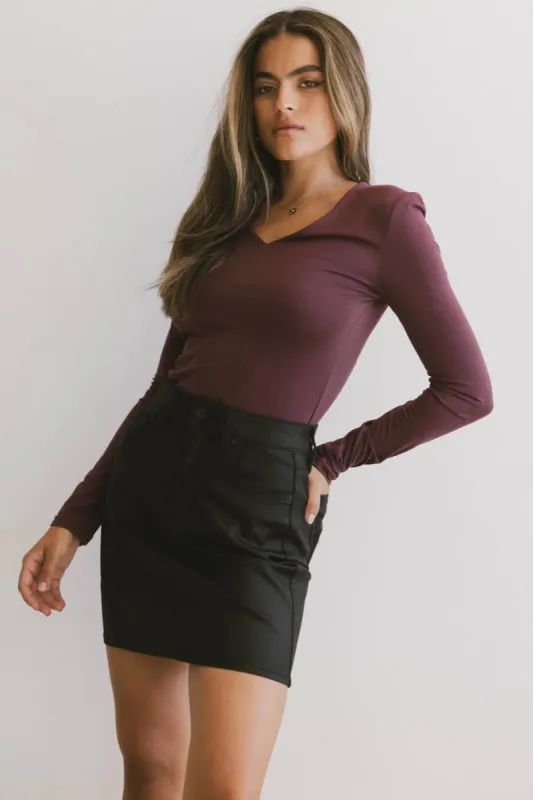 Iris Basic Top in Wine - FINAL SALE sold by bohme