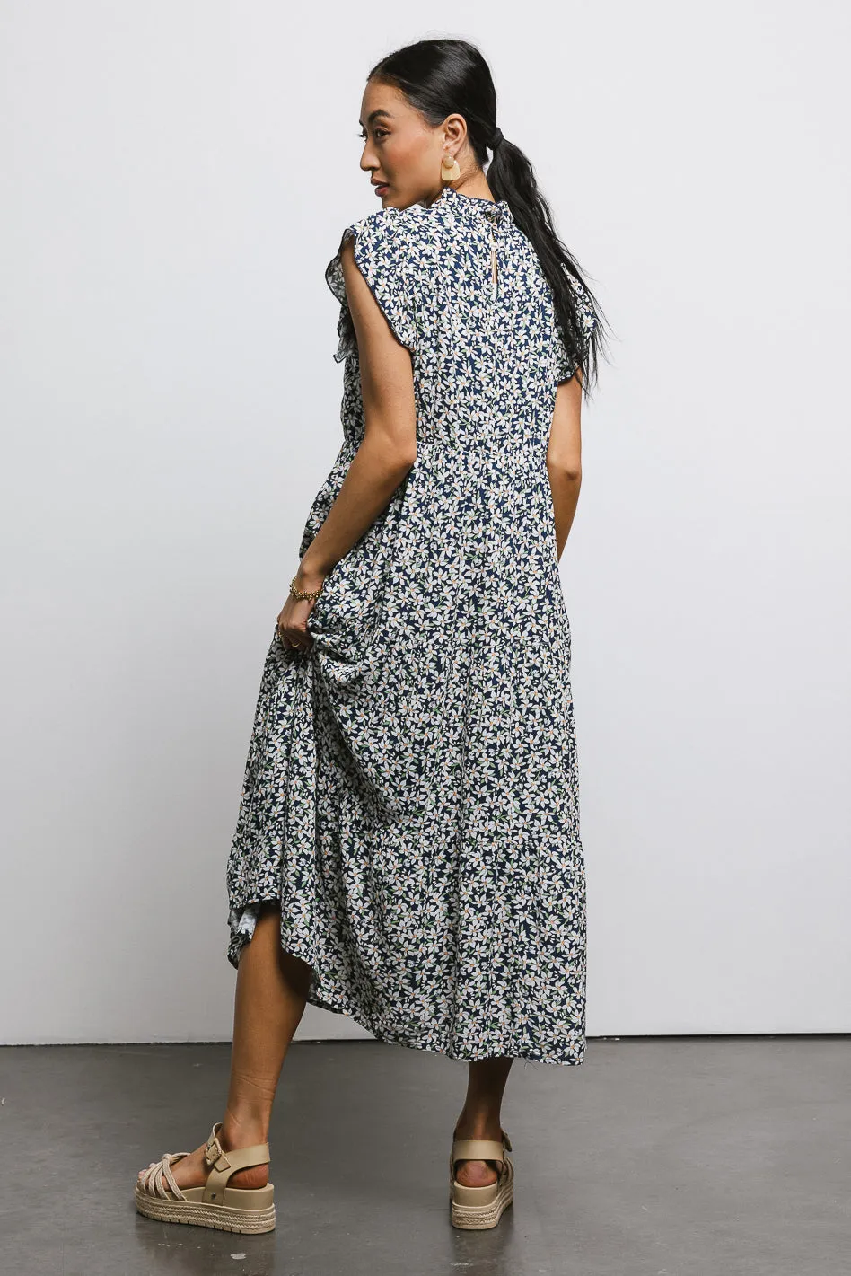Sabyn Floral Dress in Navy - FINAL SALE sold by bohme product image thumbnail 3
