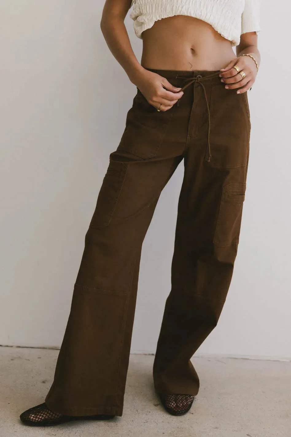 Tandry Cargo Pants in Brown - FINAL SALE sold by bohme