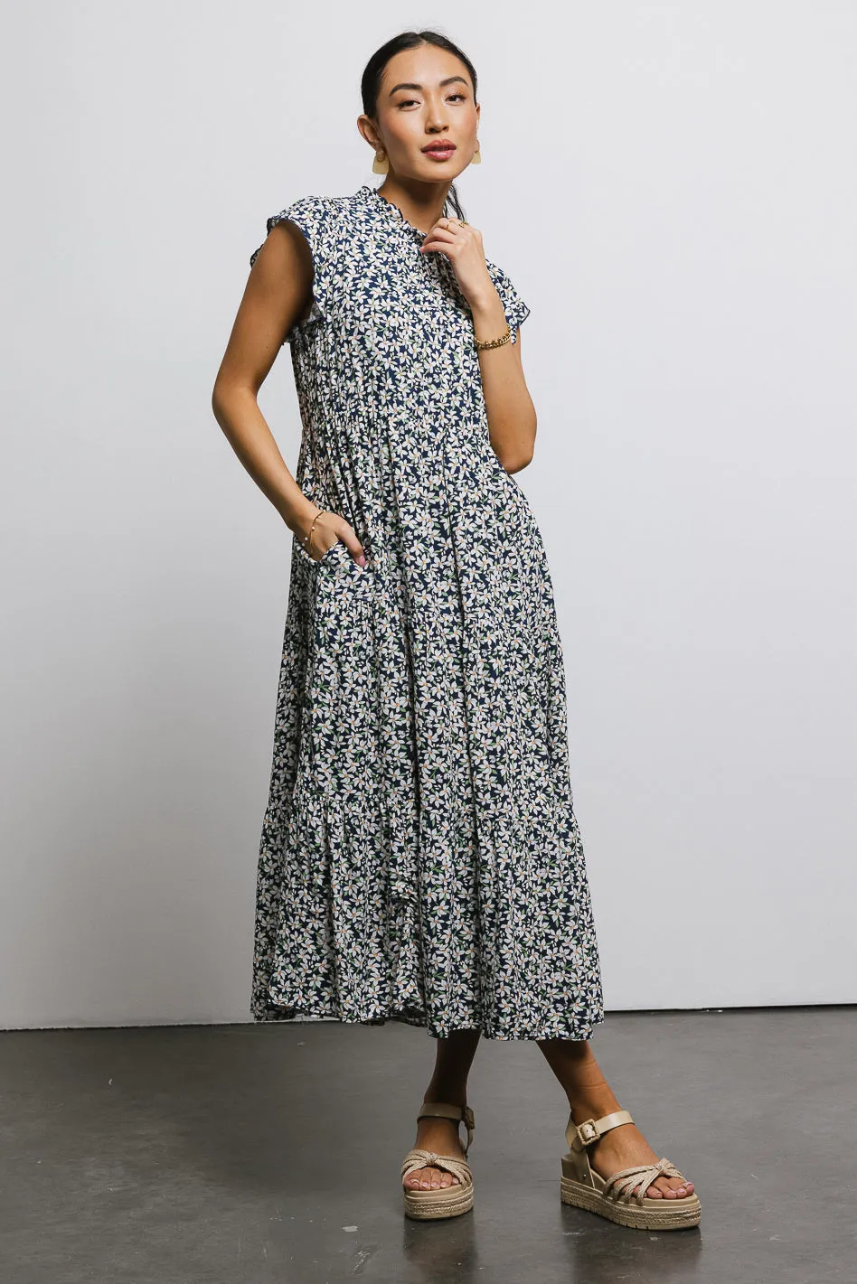 Sabyn Floral Dress in Navy - FINAL SALE sold by bohme product image thumbnail 2