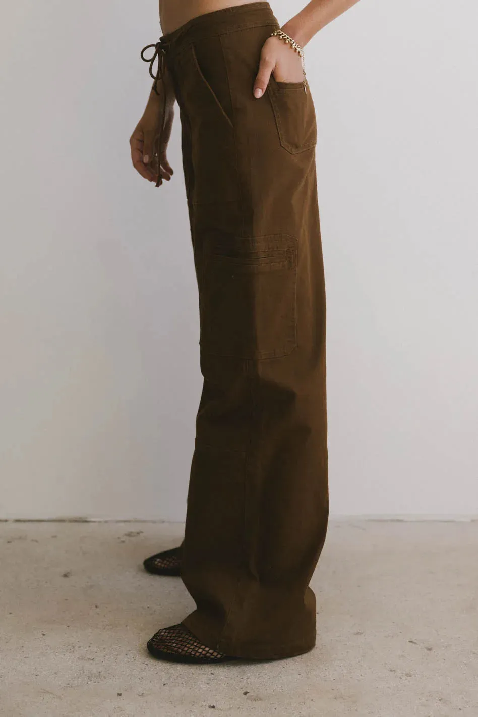 Tandry Cargo Pants in Brown - FINAL SALE sold by bohme product image thumbnail 3