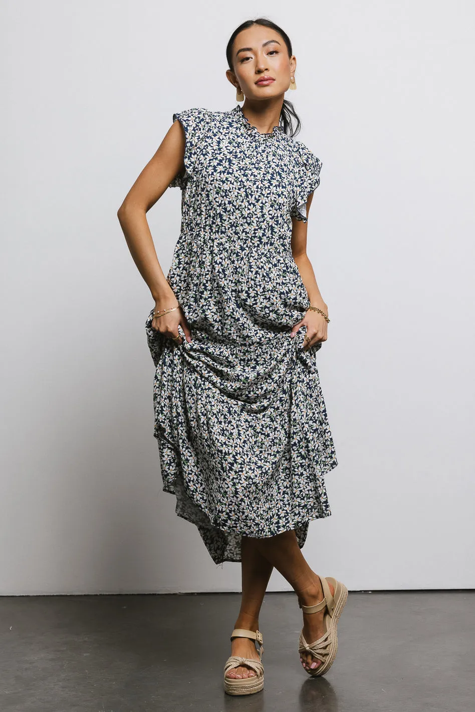 Sabyn Floral Dress in Navy - FINAL SALE sold by bohme product image thumbnail 4