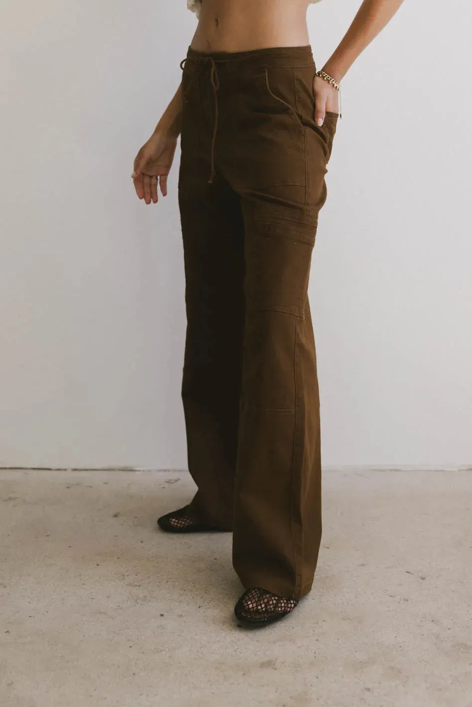 Tandry Cargo Pants in Brown - FINAL SALE sold by bohme product image thumbnail 5