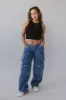 Phoebe Cargo Jeans in Medium Wash - FINAL SALE sold by bohme