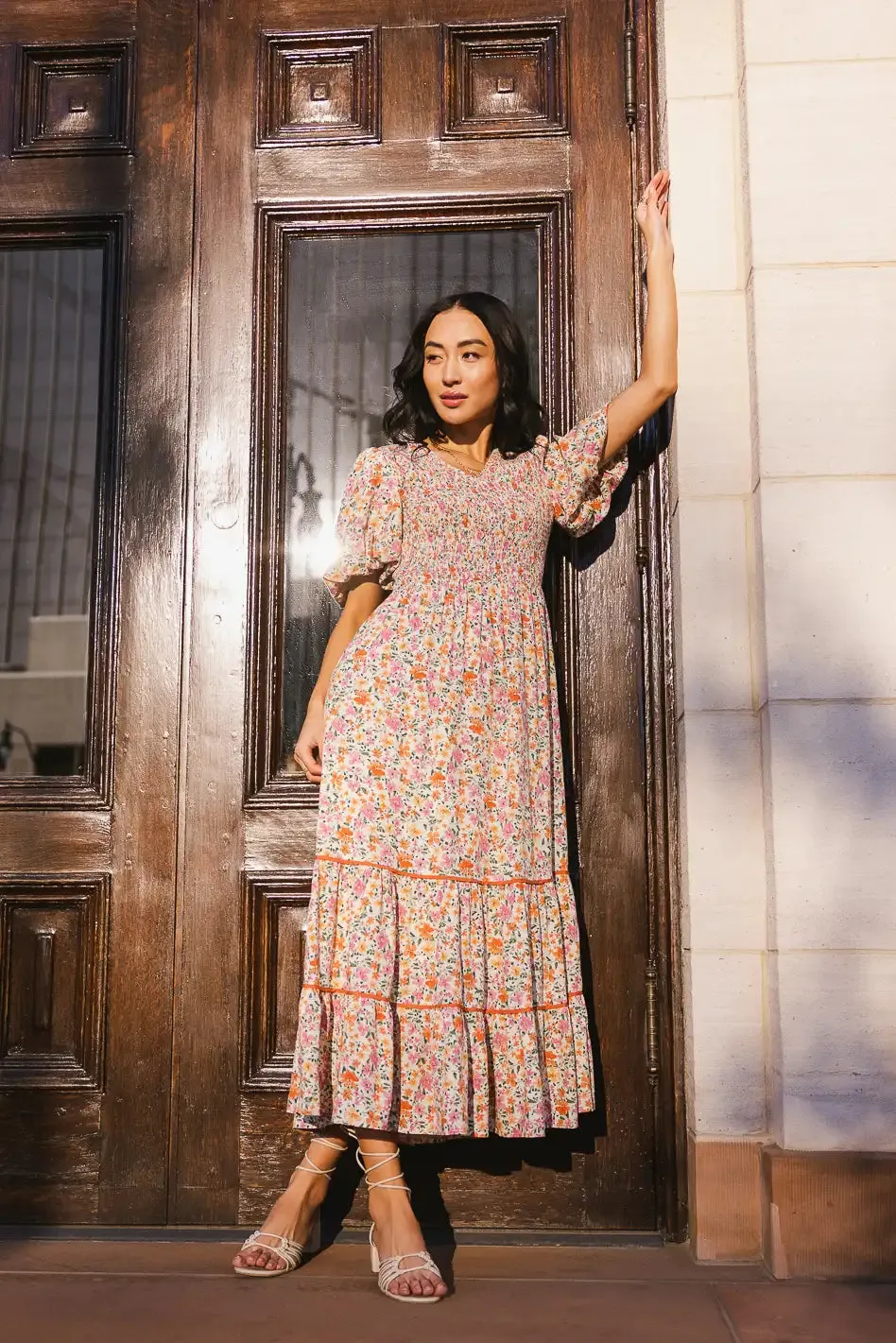 Jolie Smocked Floral Dress sold by bohme product image thumbnail 2