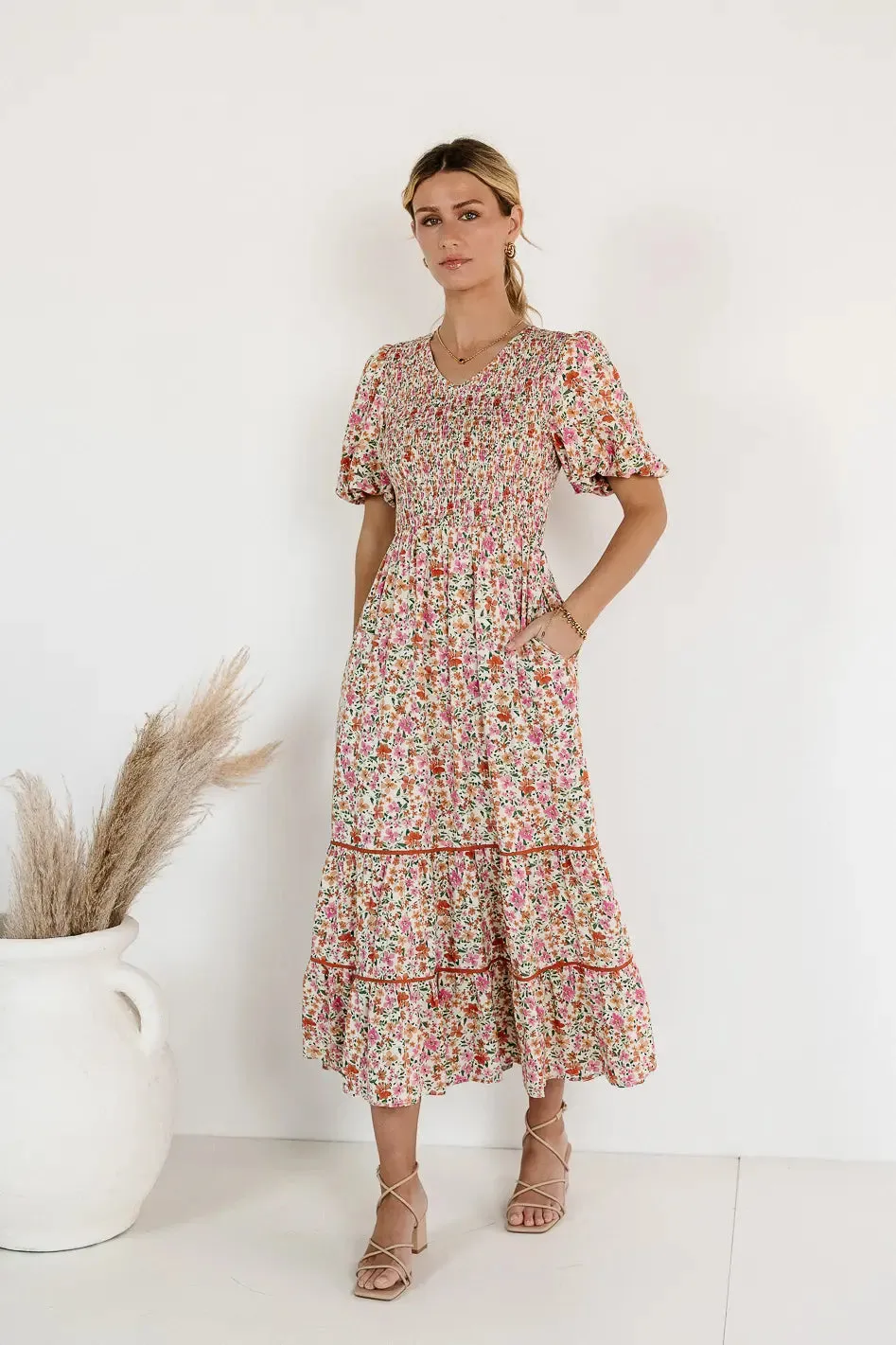 Jolie Smocked Floral Dress sold by bohme product image thumbnail 5