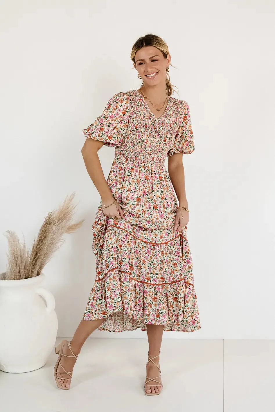 Jolie Smocked Floral Dress sold by bohme product image thumbnail 3