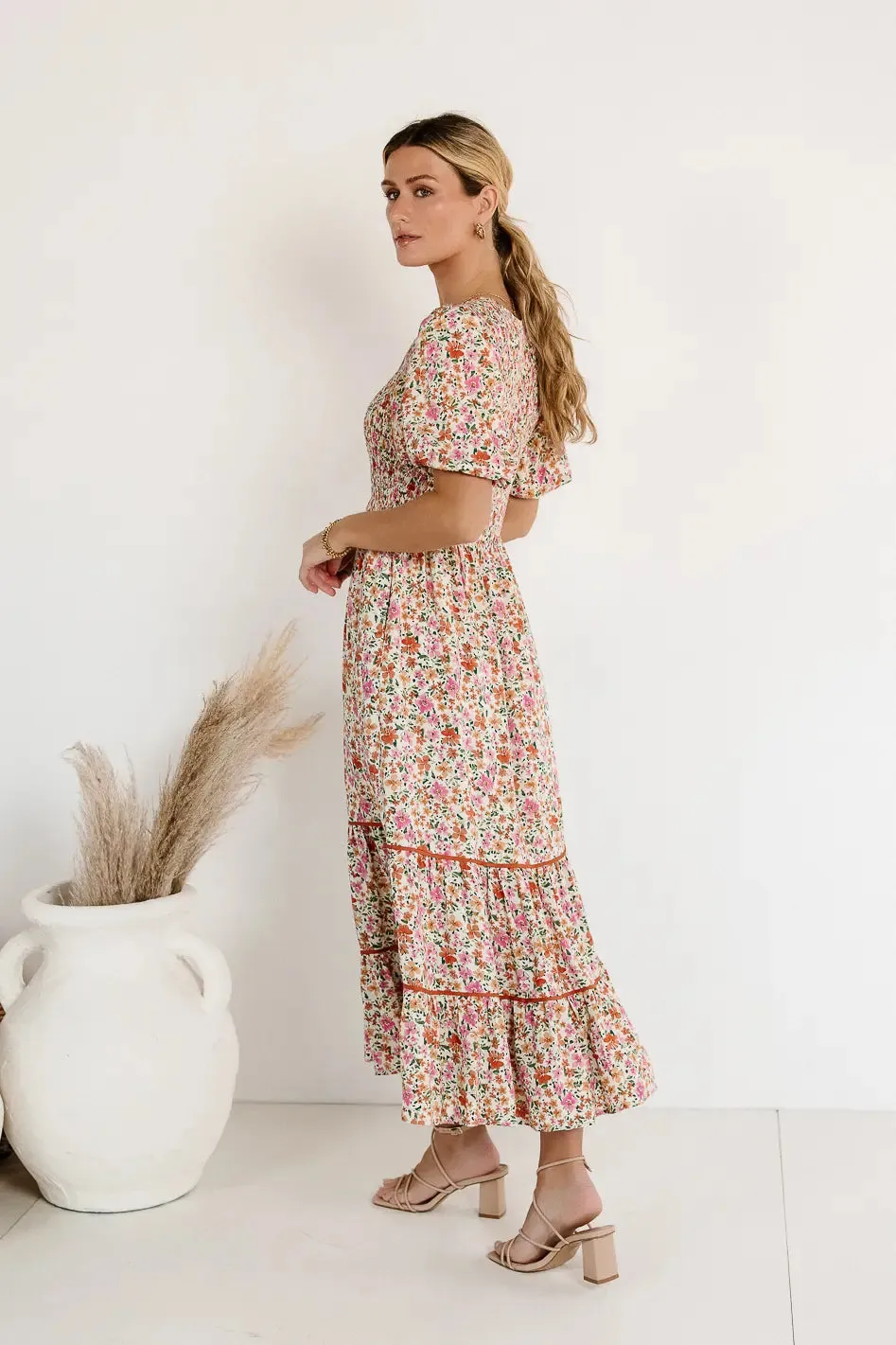 Jolie Smocked Floral Dress sold by bohme product image thumbnail 4