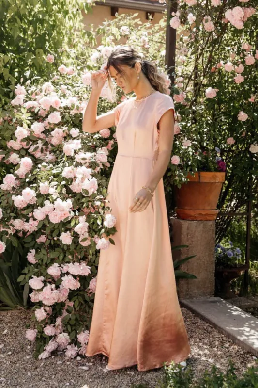 Lucille Maxi Dress in Rose - FINAL SALE sold by bohme