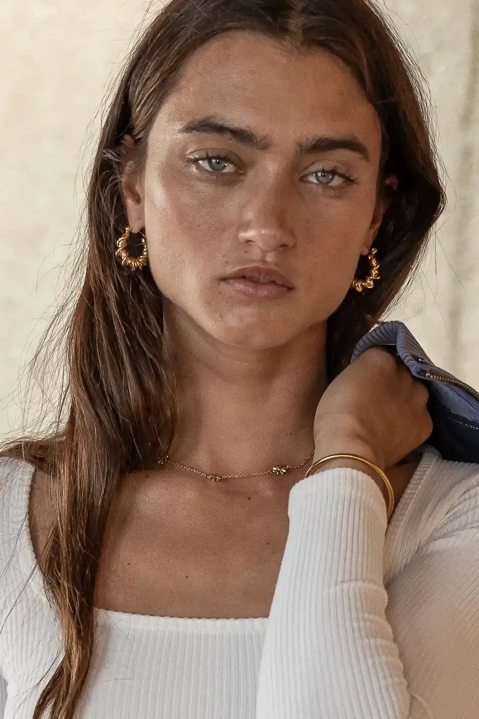 Nadia Twisted Hoop Earrings - FINAL SALE sold by bohme