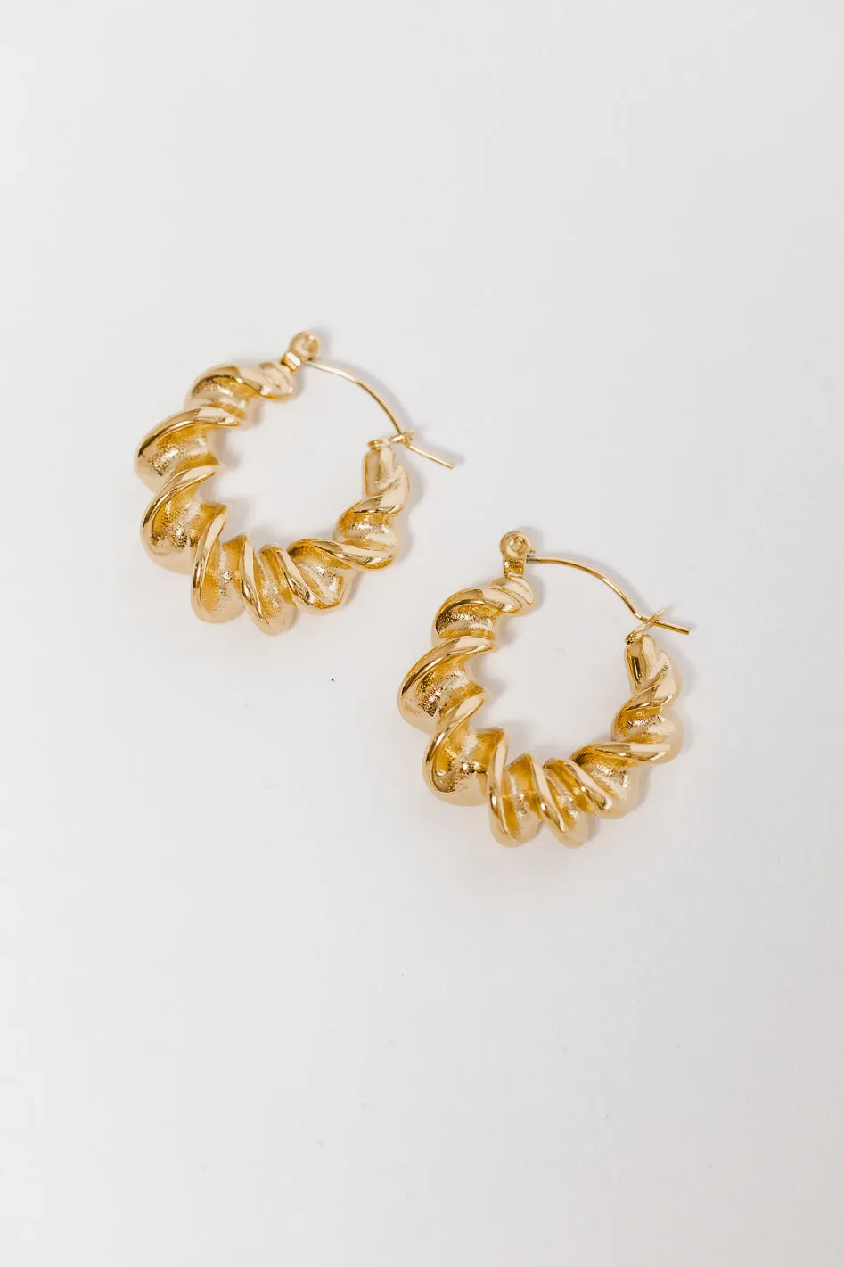 Nadia Twisted Hoop Earrings - FINAL SALE sold by bohme product image thumbnail 2