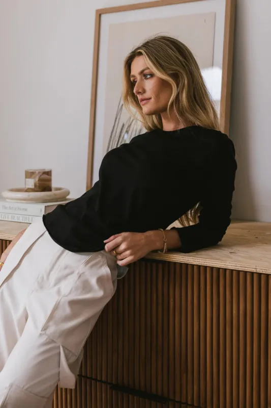 Valerie Top in Black - FINAL SALE sold by bohme