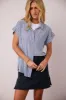 Elora Striped Button Up - FINAL SALE sold by bohme