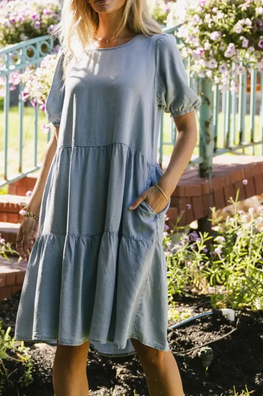 Vinnny Chambray Midi Dress - FINAL SALE sold by bohme