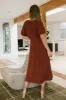 Maeve Midi Dress in Rust - FINAL SALE sold by bohme