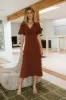 Maeve Midi Dress in Rust - FINAL SALE sold by bohme