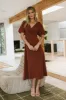 Maeve Midi Dress in Rust - FINAL SALE sold by bohme