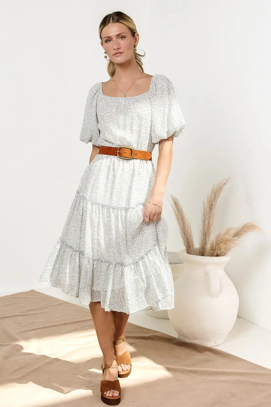 Samira Ditsy Floral Midi Dress - FINAL SALE sold by bohme product image thumbnail 4