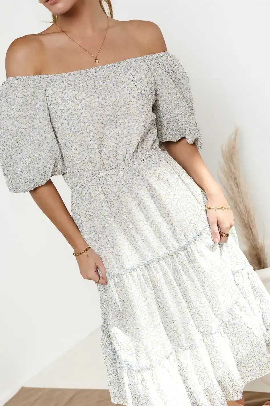 Samira Ditsy Floral Midi Dress - FINAL SALE sold by bohme