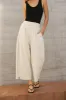 Elke Button Slacks in Natural - FINAL SALE sold by bohme