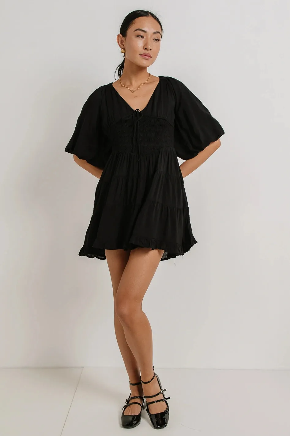 Little Runaway Mini Dress in Black - FINAL SALE sold by bohme product image thumbnail 5