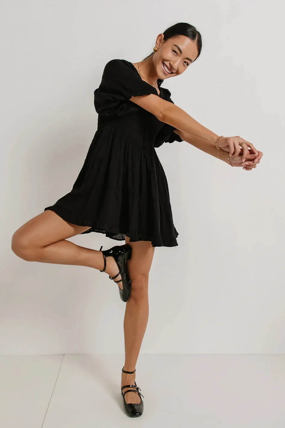 Little Runaway Mini Dress in Black - FINAL SALE sold by bohme product image thumbnail 4