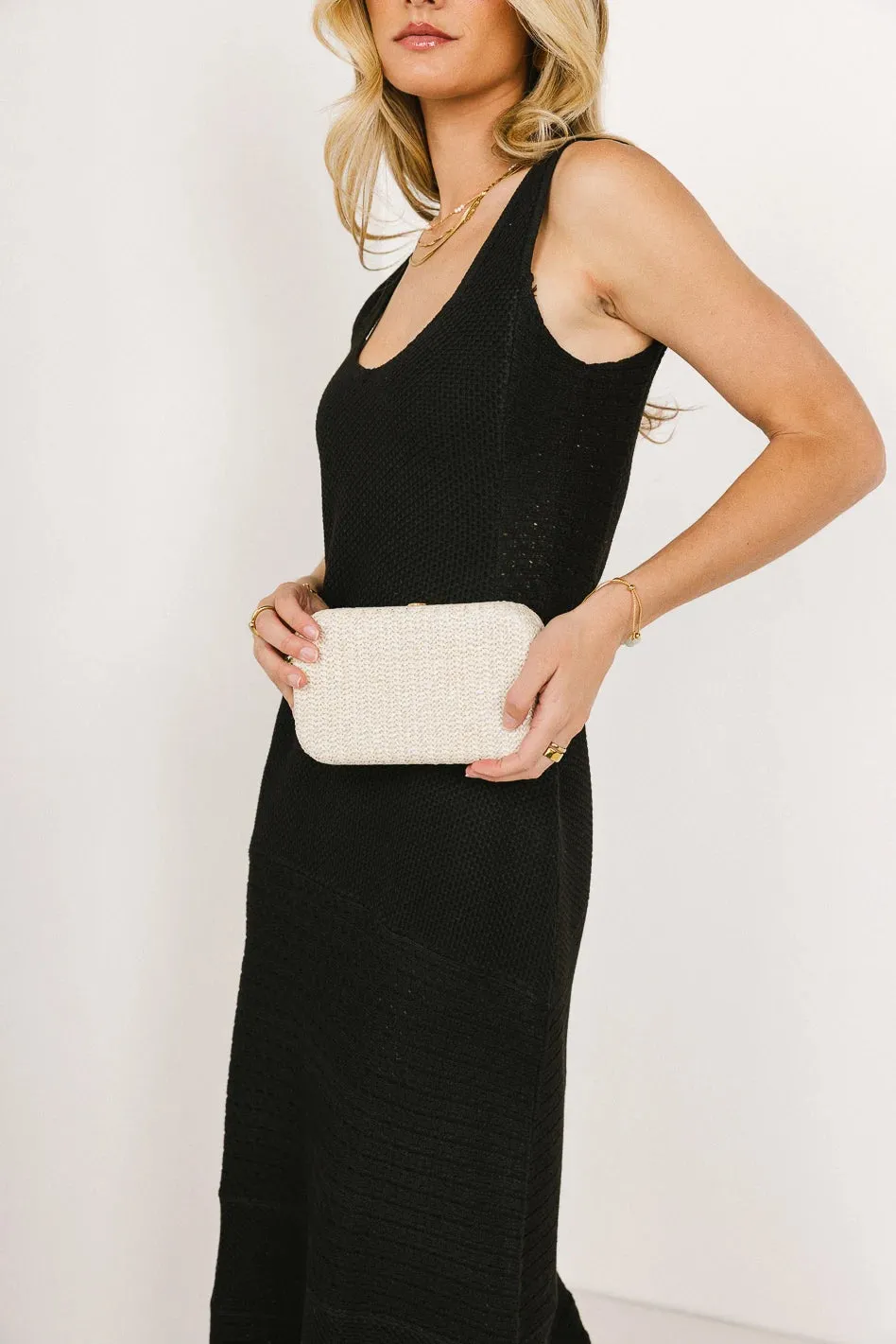 Mitchy Straw Bag in Natural sold by bohme