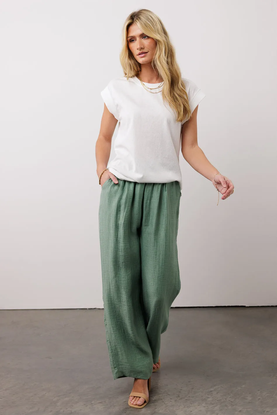 Jennilyn Pants in Sage - FINAL SALE sold by bohme product image thumbnail 4