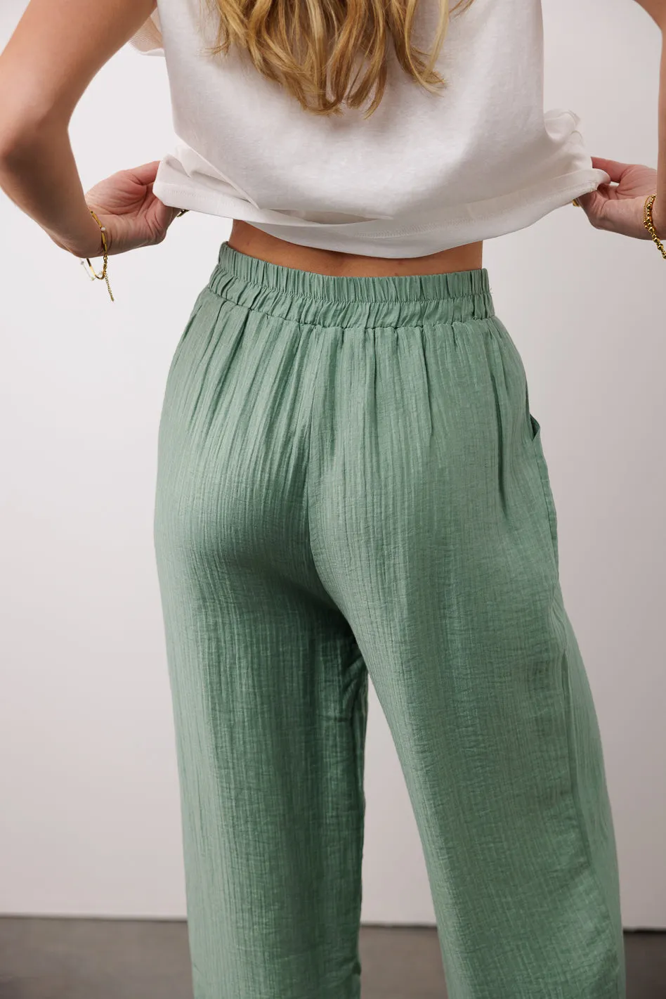 Jennilyn Pants in Sage - FINAL SALE sold by bohme product image thumbnail 5