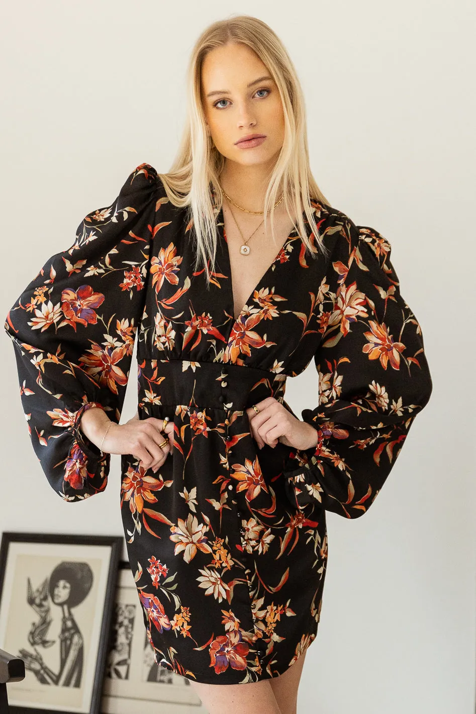 Julia Floral Mini Dress - FINAL SALE sold by bohme product image thumbnail 3