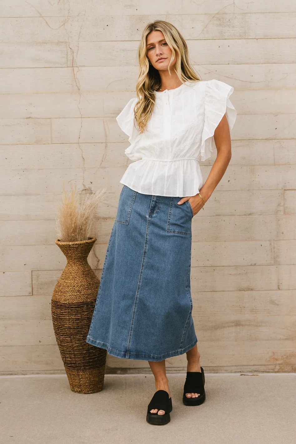 Marina Denim Skirt - FINAL SALE sold by bohme product image thumbnail 2
