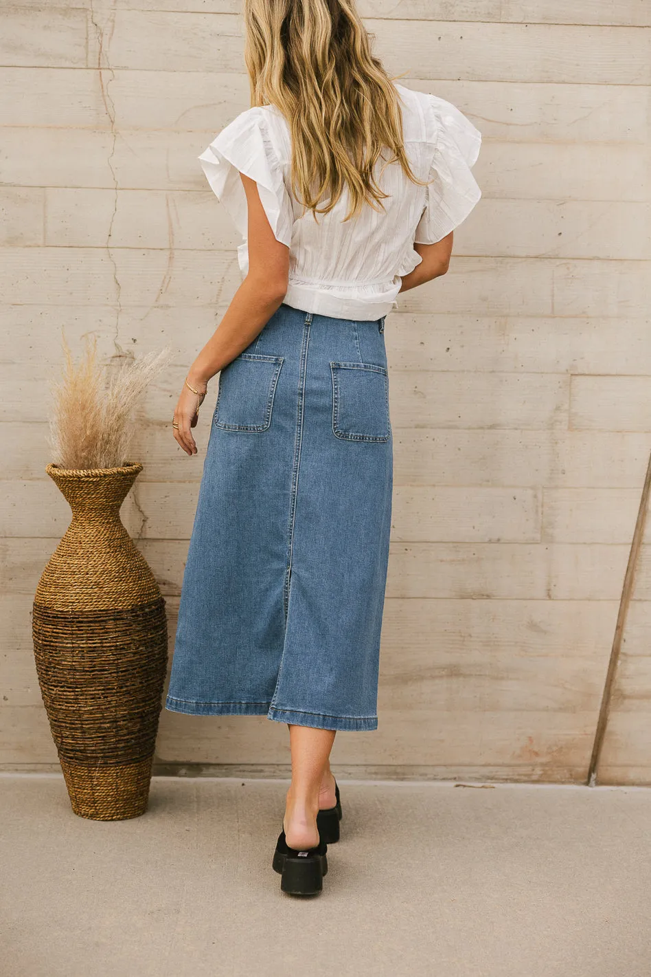 Marina Denim Skirt - FINAL SALE sold by bohme product image thumbnail 4