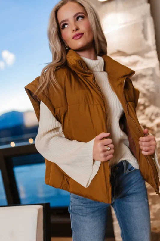 Kai Detachable Sleeve Jacket in Brown - FINAL SALE sold by bohme