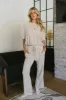 Keiko Ribbed Pants in Cream - FINAL SALE sold by bohme